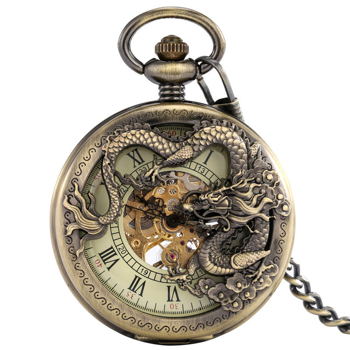 Taschenuhr im Dragon Roman Design