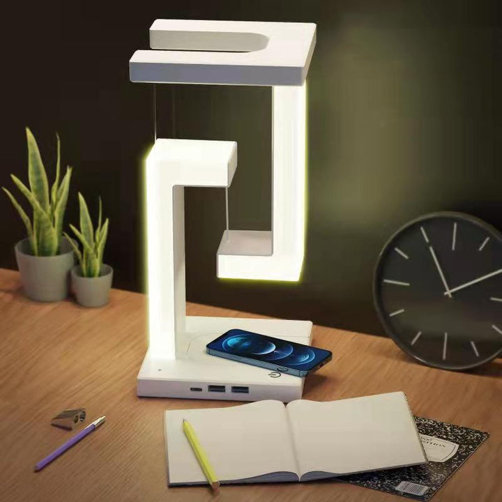 Tischlampe mit Wireless Charging